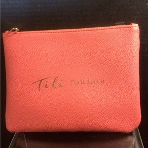 Coral Pink Cosmetic Bag